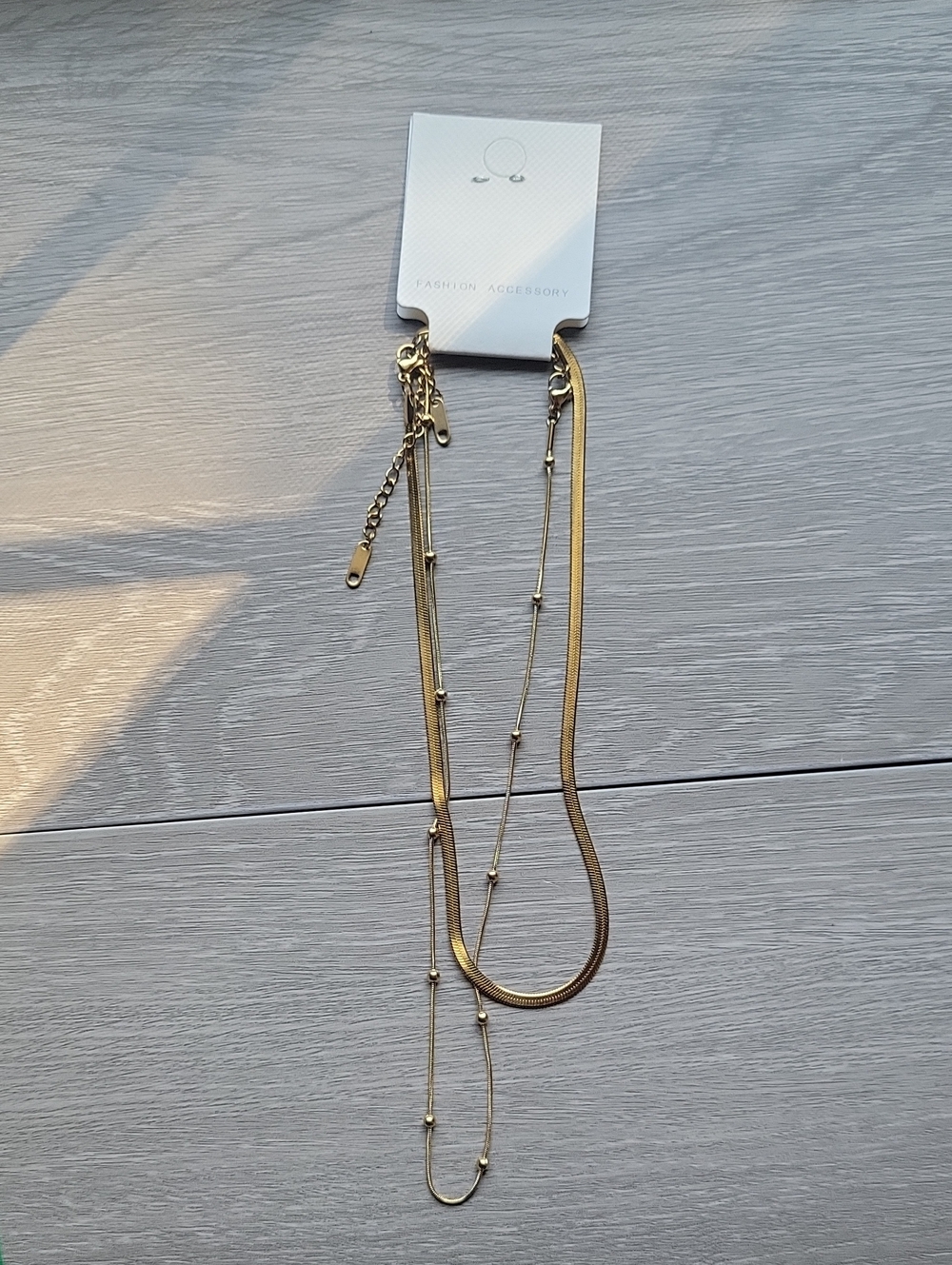 Gold Tone Necklace Combo